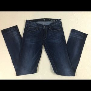 7 For All Mankind Size 29 Straight Leg Jeans Dark